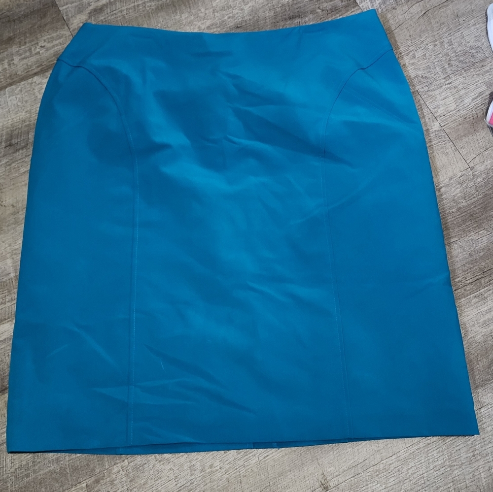Worthington Blue A-Line Mini Skirt Casual